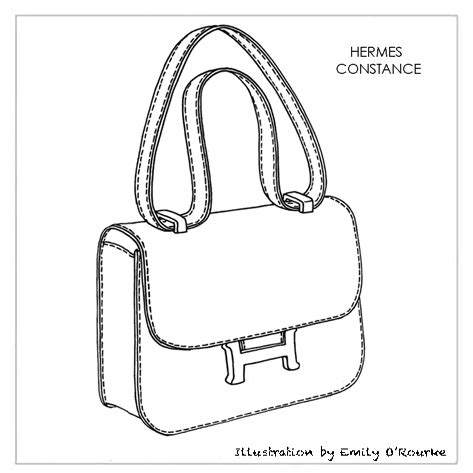 disegno borsa hermes spiritosa